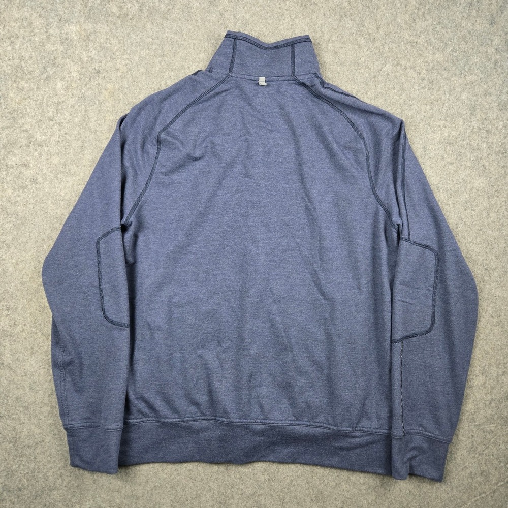 Polo Ralph Lauren Track Jacket Mens Medium Blue Full Zip Elbow Patch Performance - Picture 4 of 8